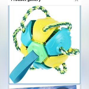 Interactive Blue and Yellow dog toy